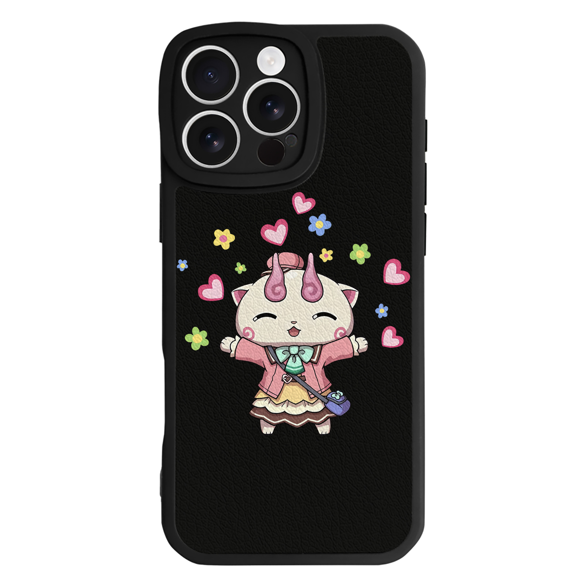 （画像用） 妖怪ウォッチ Yo-kai Watch 【iPhone 16シリーズ対応】シリコンスマホケース（レザー調） 材質：シリコン